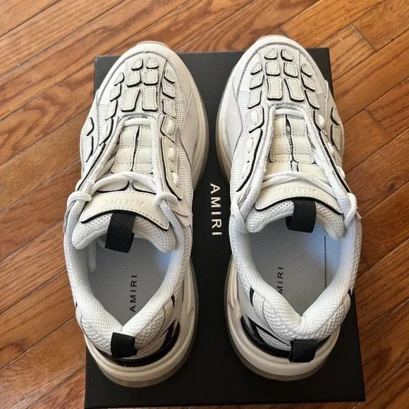 Amiri Men's White and Black Sneakers US 11